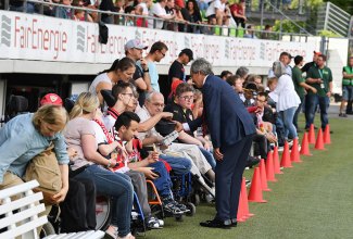 Soziales Engagement - VfB vs. Bebilla Sevilla (06.08.17)