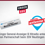 Sponsoring SSV Reutlingen: Hitradio antenne 1 & Reutlinger General-Anzeiger