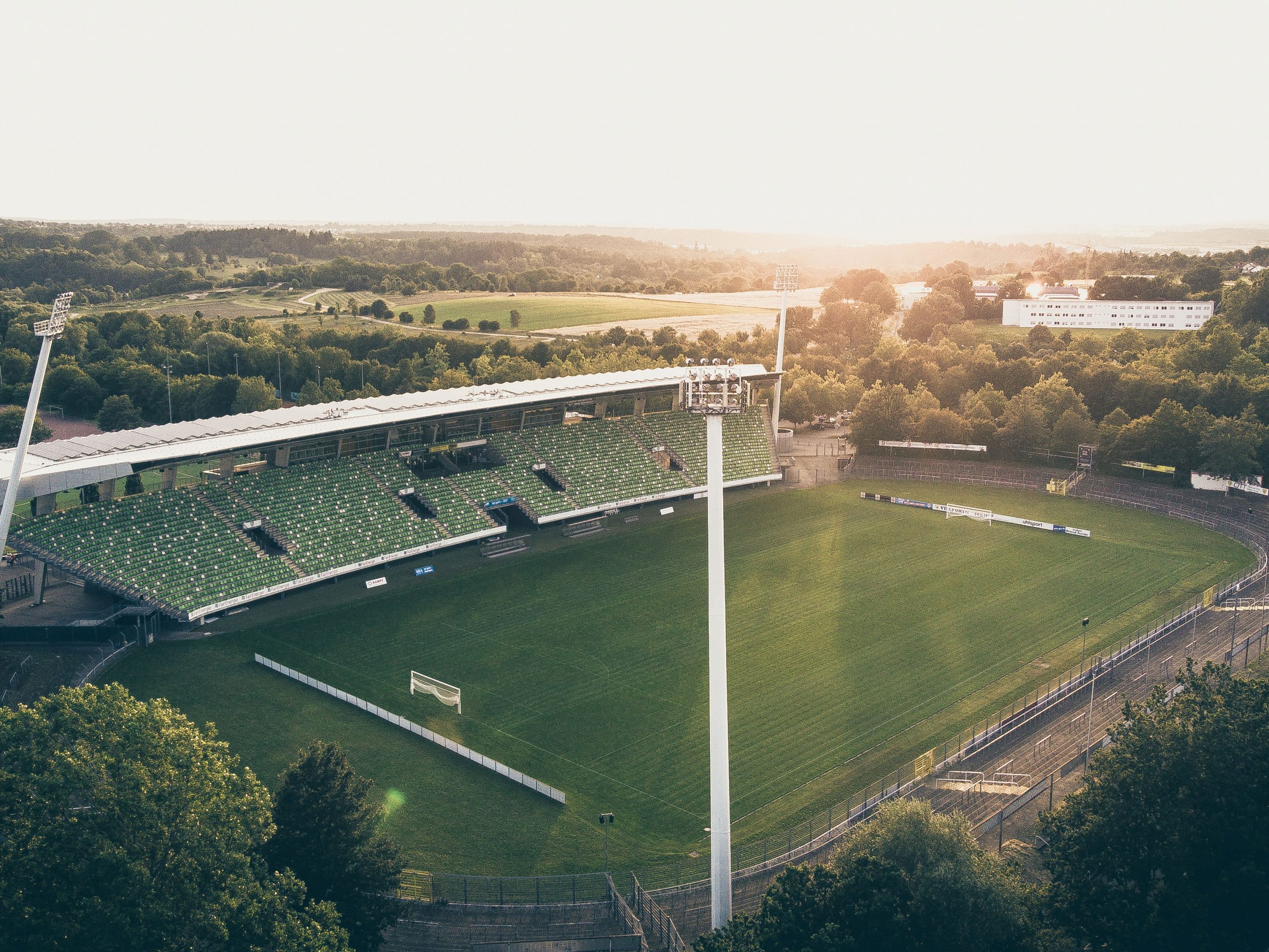 Stadion an der Kreuzeiche im Lockdown