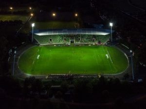 Stadion an der Kreuzeiche Flutlicht