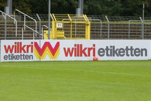 Wilkri-Etiketten beim SSV Reutlingen