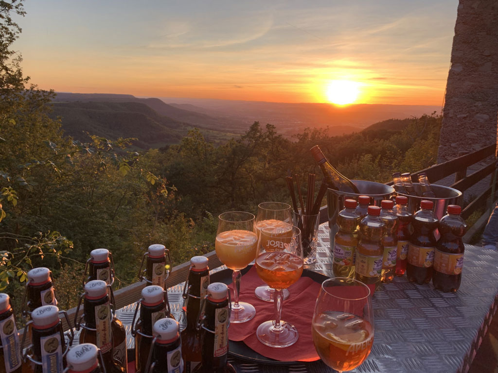 Sonnenuntergang Wanderheim Rossberg Reutlingen
