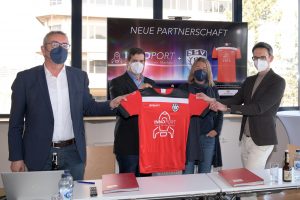 SSV Reutlingen stellt neuen Hauptpartner auf dem Trikot vor: INNOPORT Reutlingen