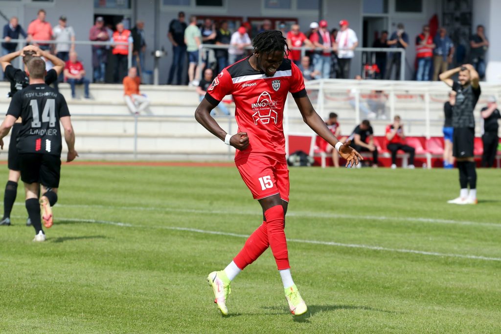 Muhamad Sanyang erzielte in Ilshofen zwei Tore für den SSV Reutlingen.