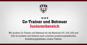 Wir suchen Co-Trainer und Betreuer für die Bereiche U11, U14, U15 und U18