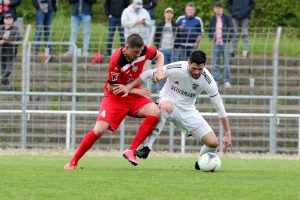 Marvin Jäger beim Spiel gegen den FV Ravensburg