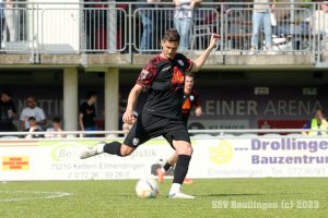 SSV Kapitän Marvin Jäger bei der 1:5-Niederlage in Nöttingen
