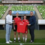 Manuel Grauer (links) und Daniel Noll (rechts) sind erster Trikotsponsor des Frauenteams beim SSV Reutlingen