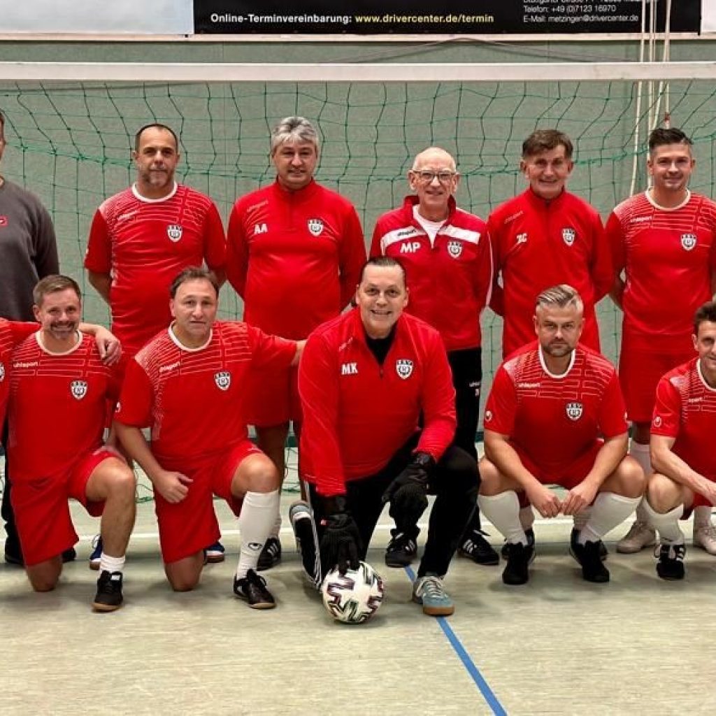Senioren des SSV Reutlingen beim Ü35 Hallenturnier der TuS Metzingen