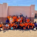 Kinder aus Namibia mit Trikots des SSV Reutlingen