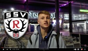 YouTuber Ellis Platten von AwayDays beim SSV Reutlingen