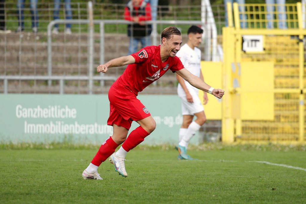 SSV-Spieler Mattia Trianni war beim Hinspiel des SSV gegen den TSV Essingen der Matchwinner