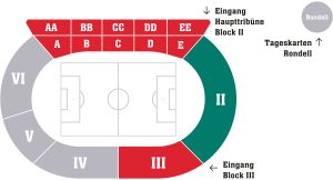 Stadionplan Vorbereitungsturnier