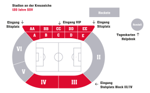 Lageplan Stadion an der Kreuzeiche