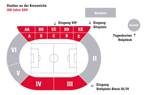 Lageplan Stadion an der Kreuzeiche